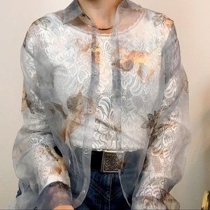 Angel Cherub Silky Button Up